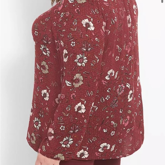 Lane Bryant Floral Long Sleeve Blouse Size M/L Or 10/12 - Picture 7 of 7